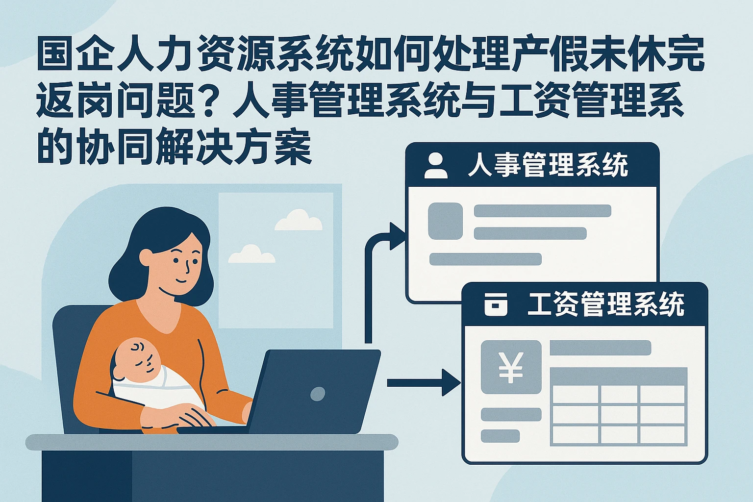 国企人力资源系统如何处理产假未休完返岗问题？人事管理系统与工资管理系统的协同解决方案