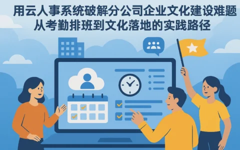 用云人事系统破解分公司企业文化建设难题:从考勤排班到文化落地的实践路径