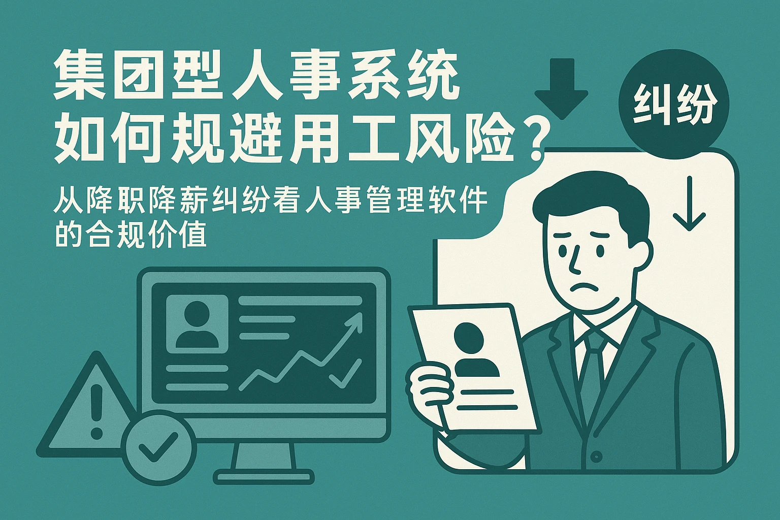 集团型人事系统如何规避用工风险？从降职降薪纠纷看人事管理软件的合规价值