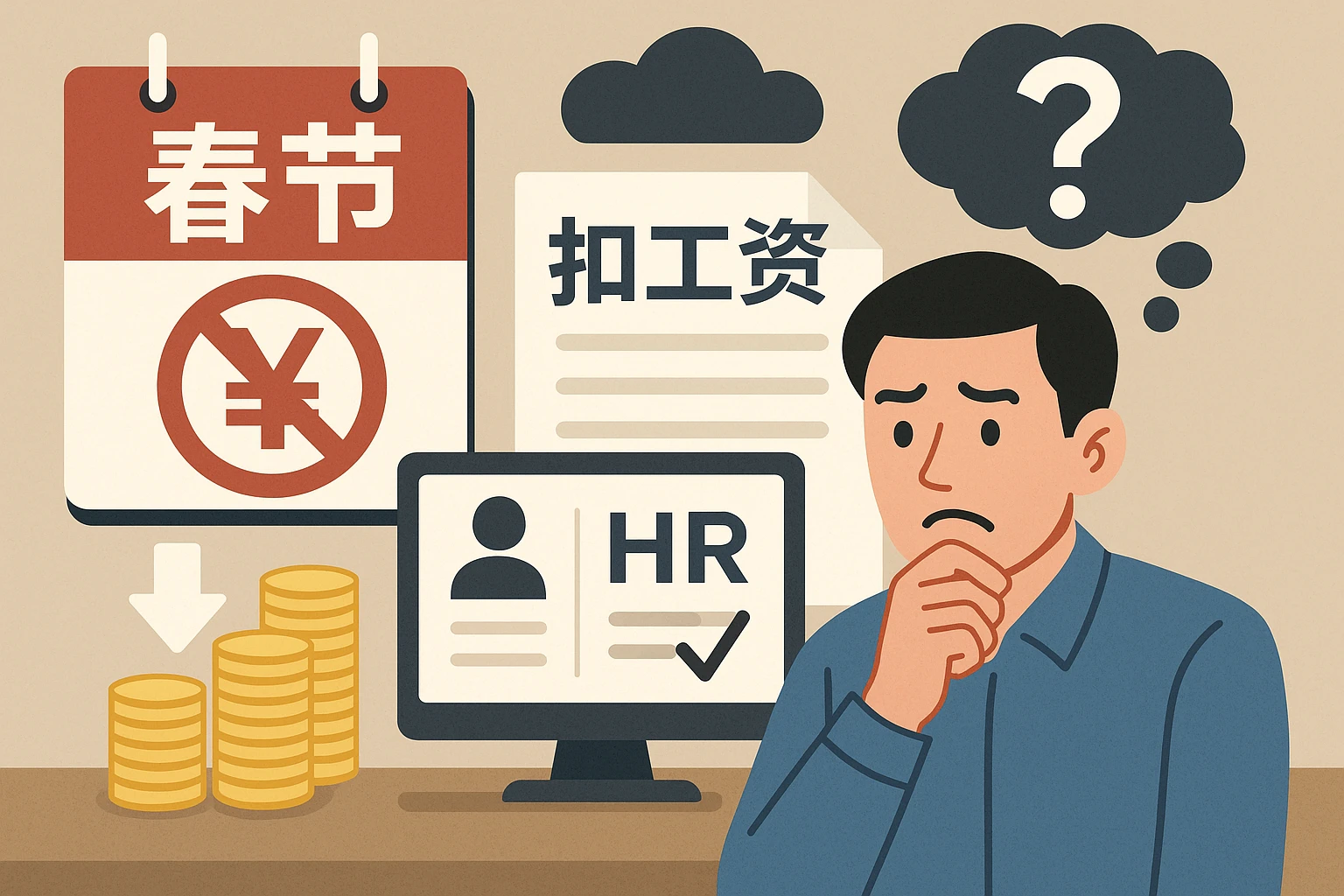 春节放假扣工资引争议：人力资源信息化系统如何规避考勤与薪资管理漏洞？