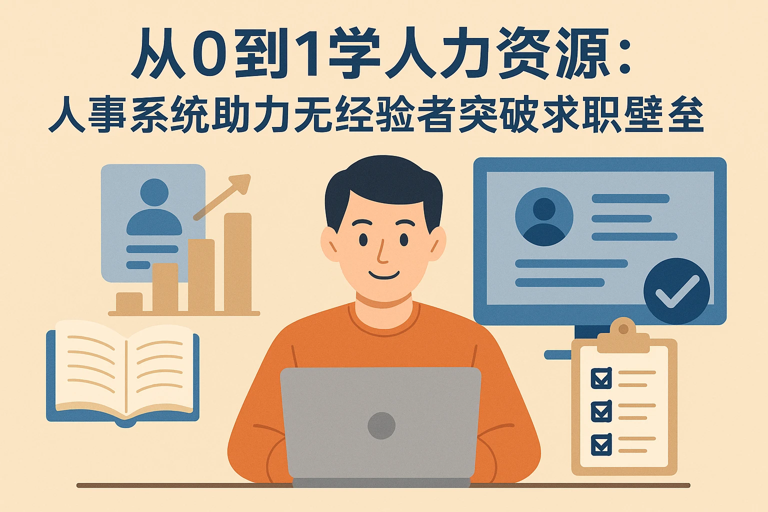 从0到1学人力资源：人事系统助力无经验者突破求职壁垒