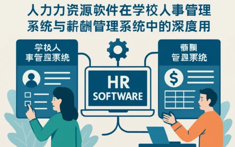 人力资源软件在学校人事管理系统与薪酬管理系统中的深度应用