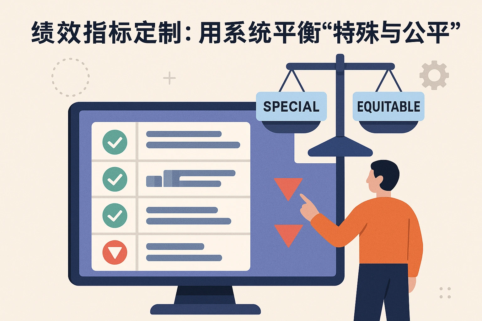 2. 绩效指标定制：用系统平衡“特殊与公平”