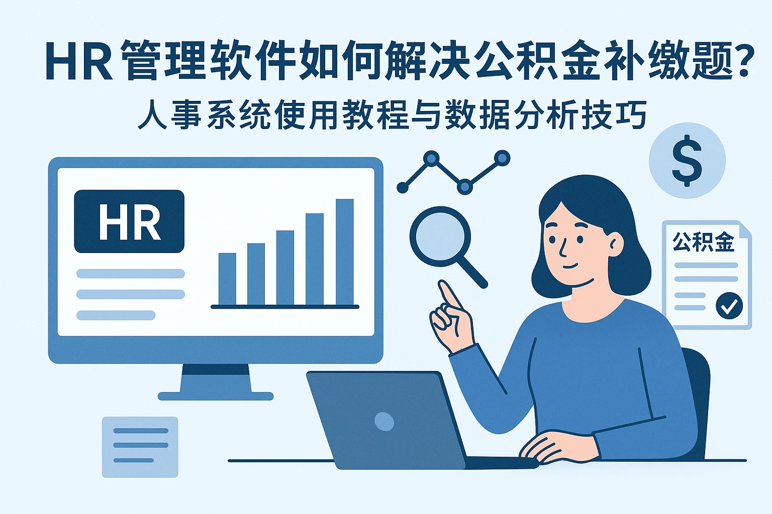 HR管理软件如何解决公积金补缴难题？人事系统使用教程与数据分析技巧