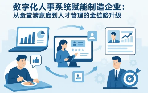 数字化人事系统赋能制造企业：从食堂满意度到人才管理的全链路升级