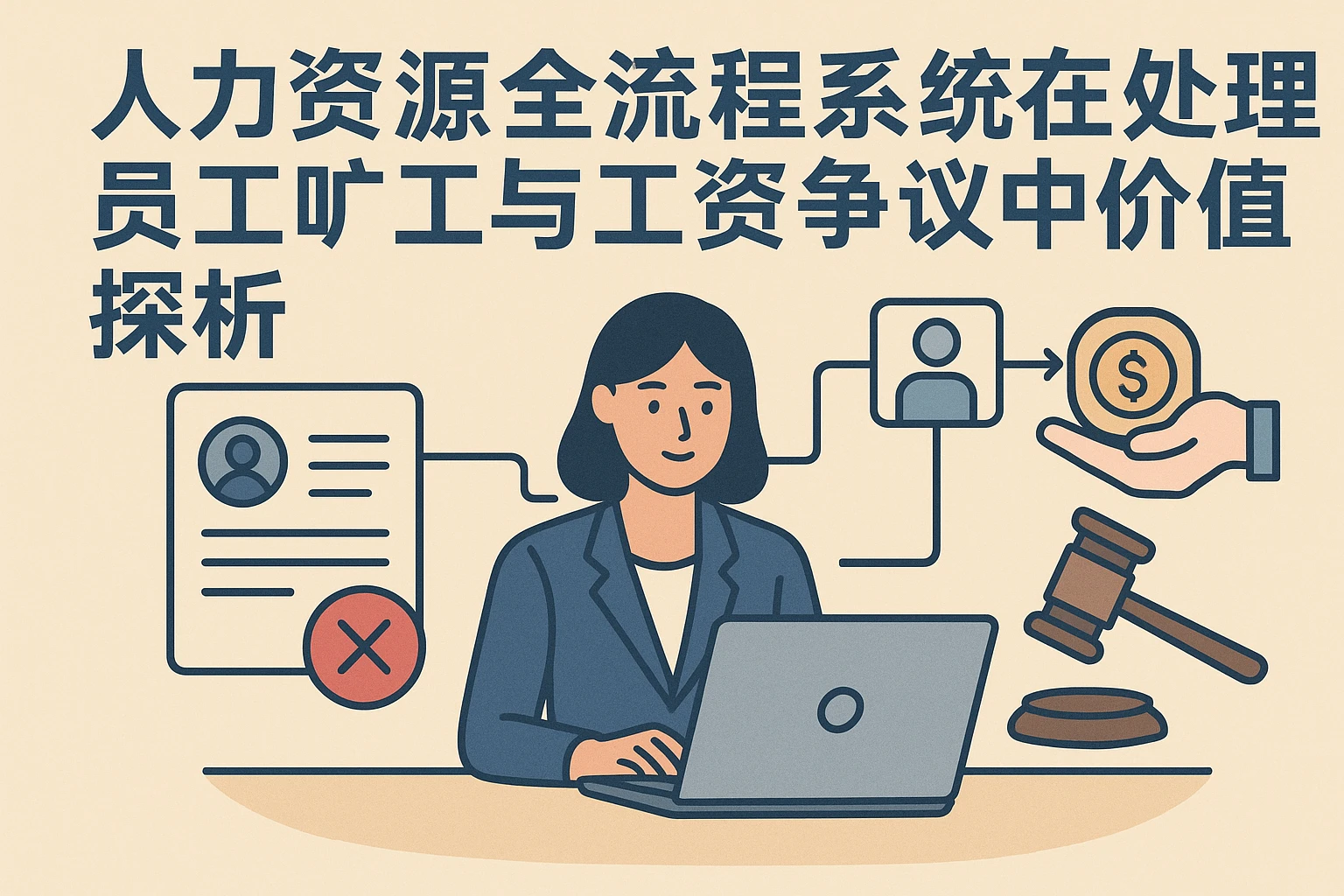 人力资源全流程系统在处理员工旷工与工资争议中的价值探析
