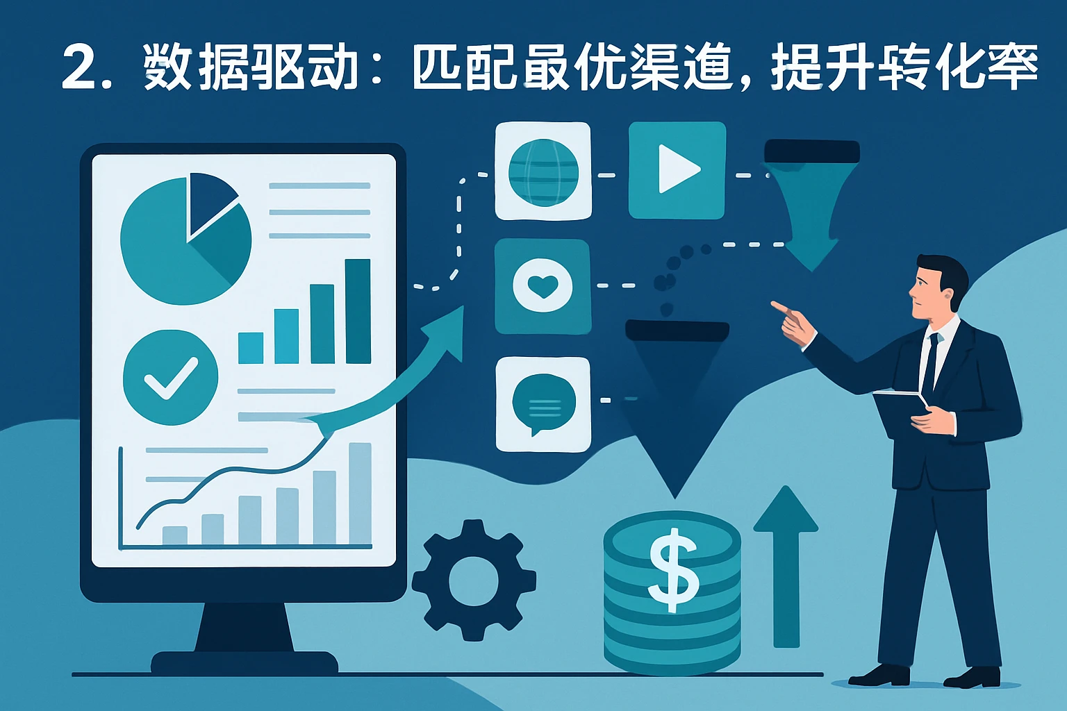 2. 数据驱动:匹配最优渠道,提升转化率