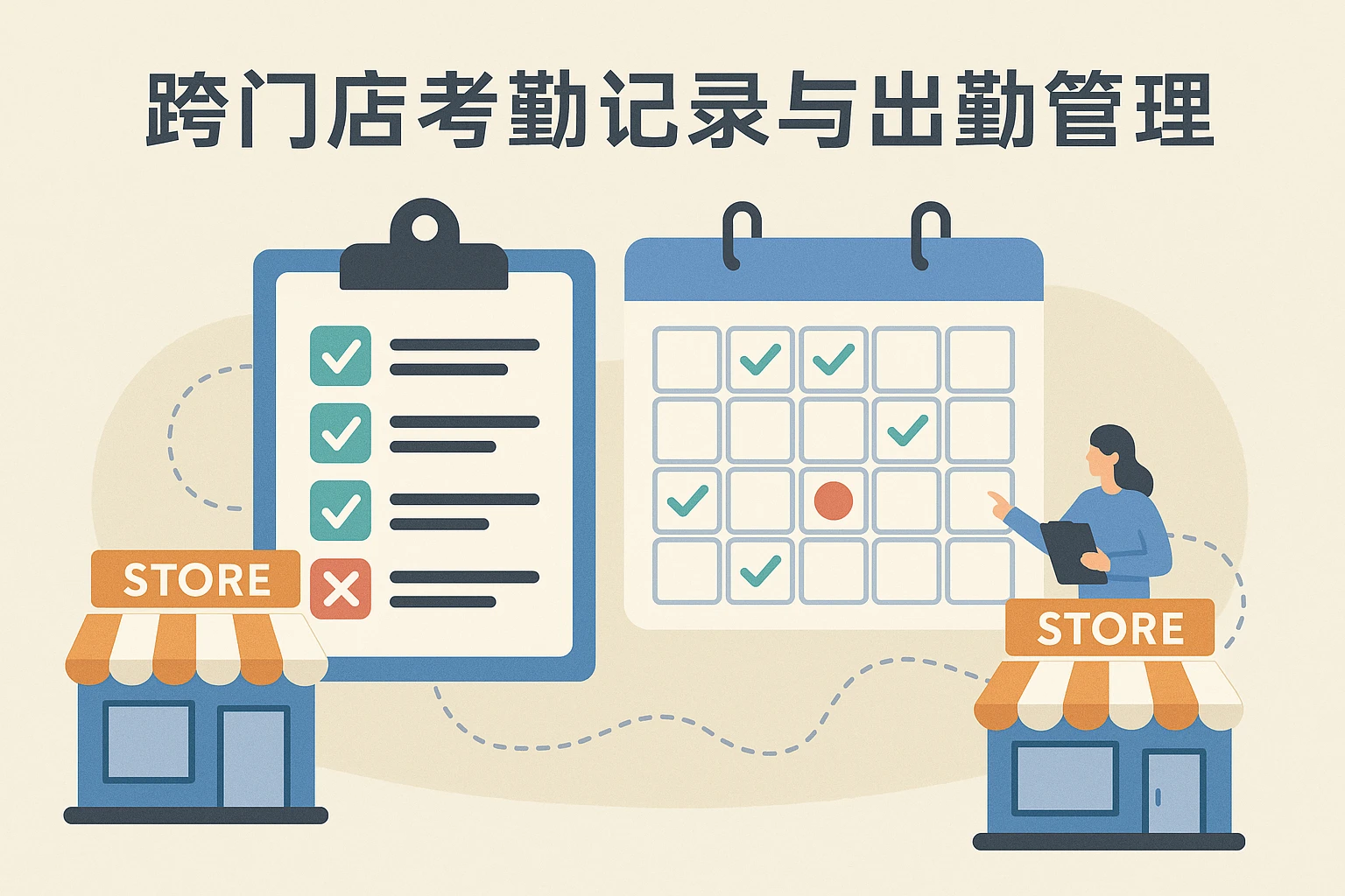 跨门店考勤记录与出勤管理