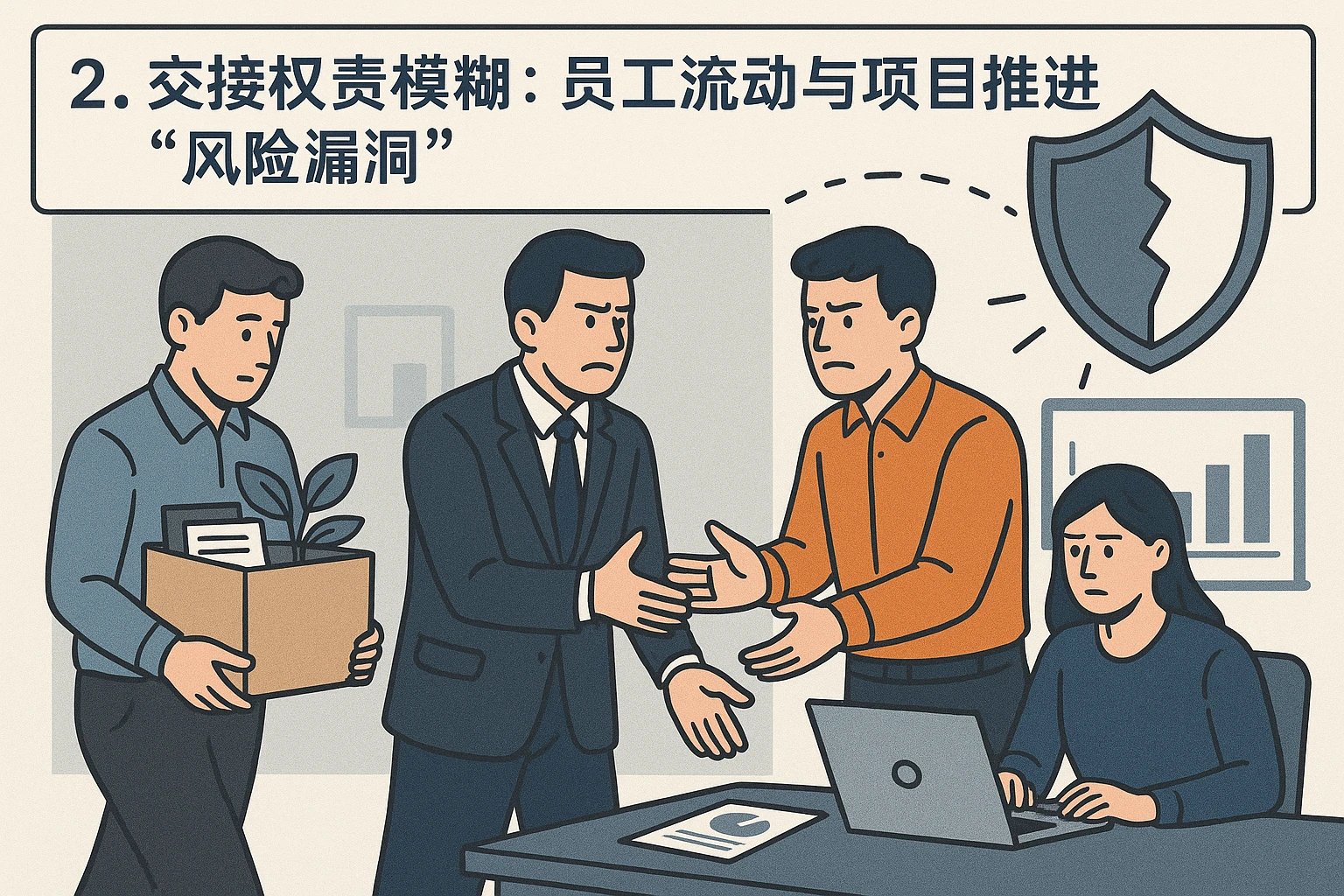 2. 交接权责模糊：员工流动与项目推进的“风险漏洞”