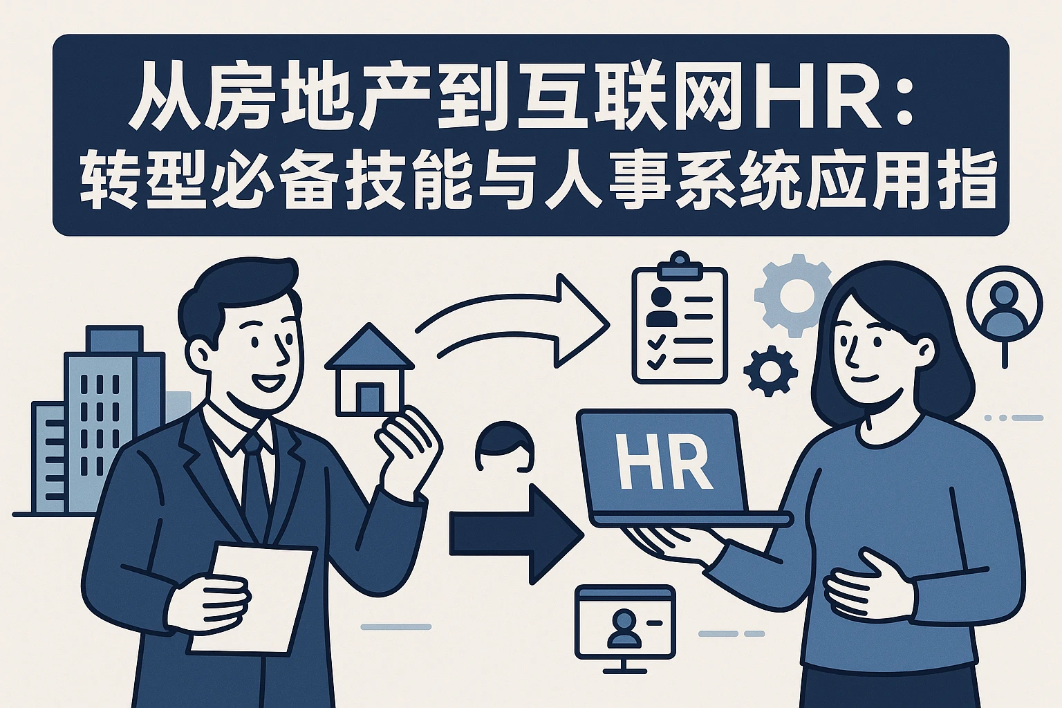 从房地产到互联网HR：转型必备技能与人事系统应用指南