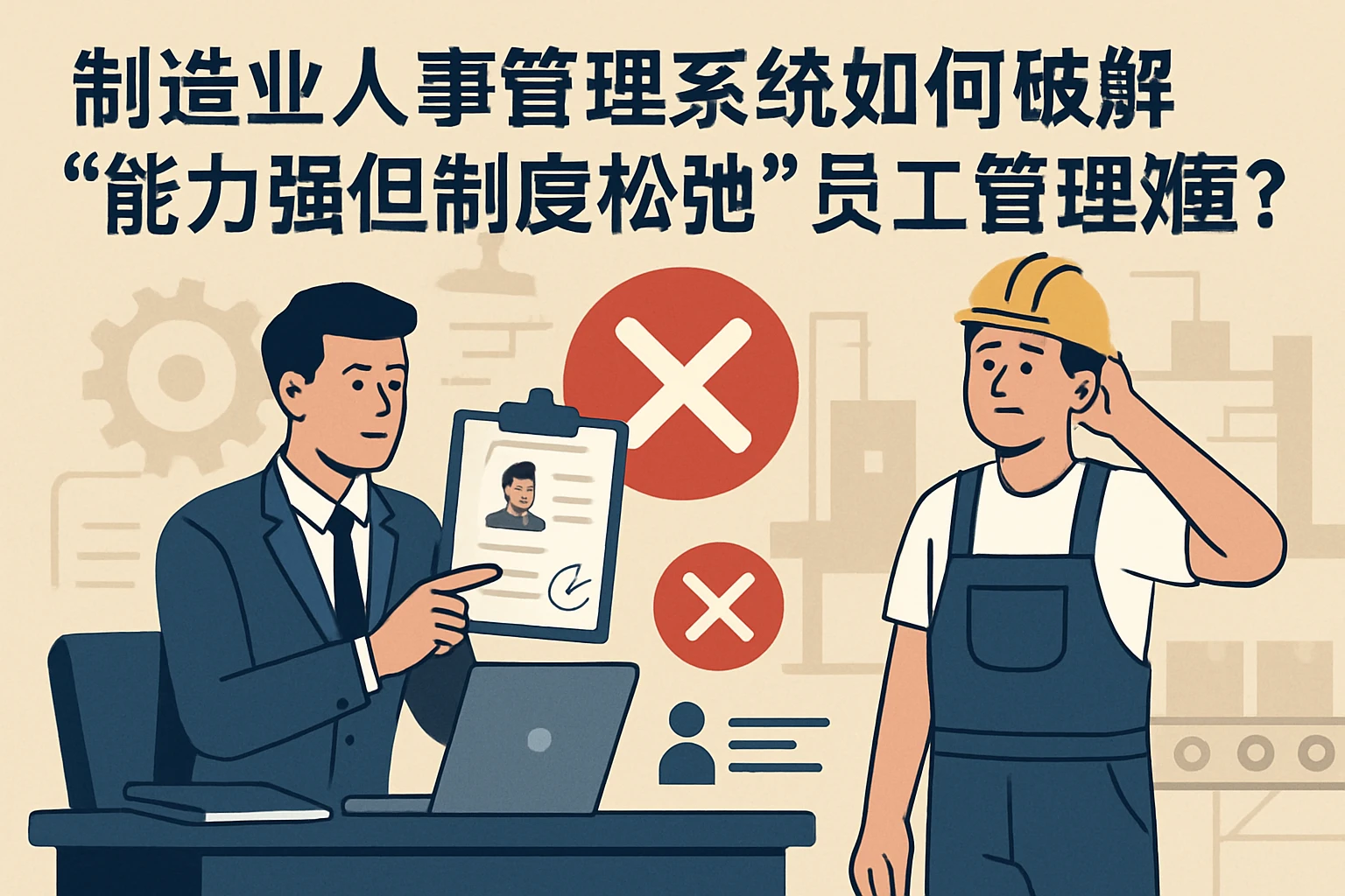 制造业人事管理系统如何破解“能力强但制度松弛”员工管理难题？