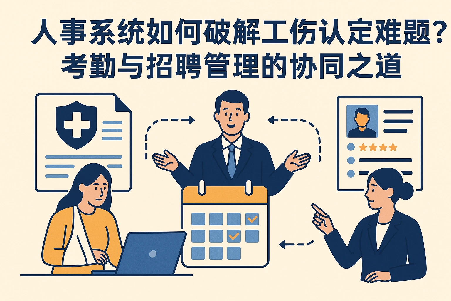 人事系统如何破解工伤认定难题？考勤与招聘管理的协同之道