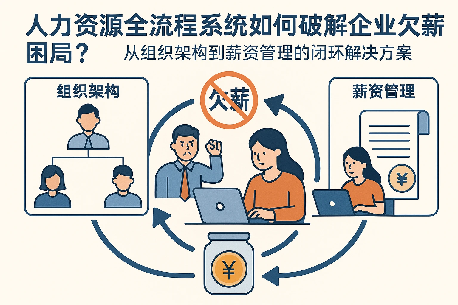 人力资源全流程系统如何破解企业欠薪困局？从组织架构到薪资管理的闭环解决方案