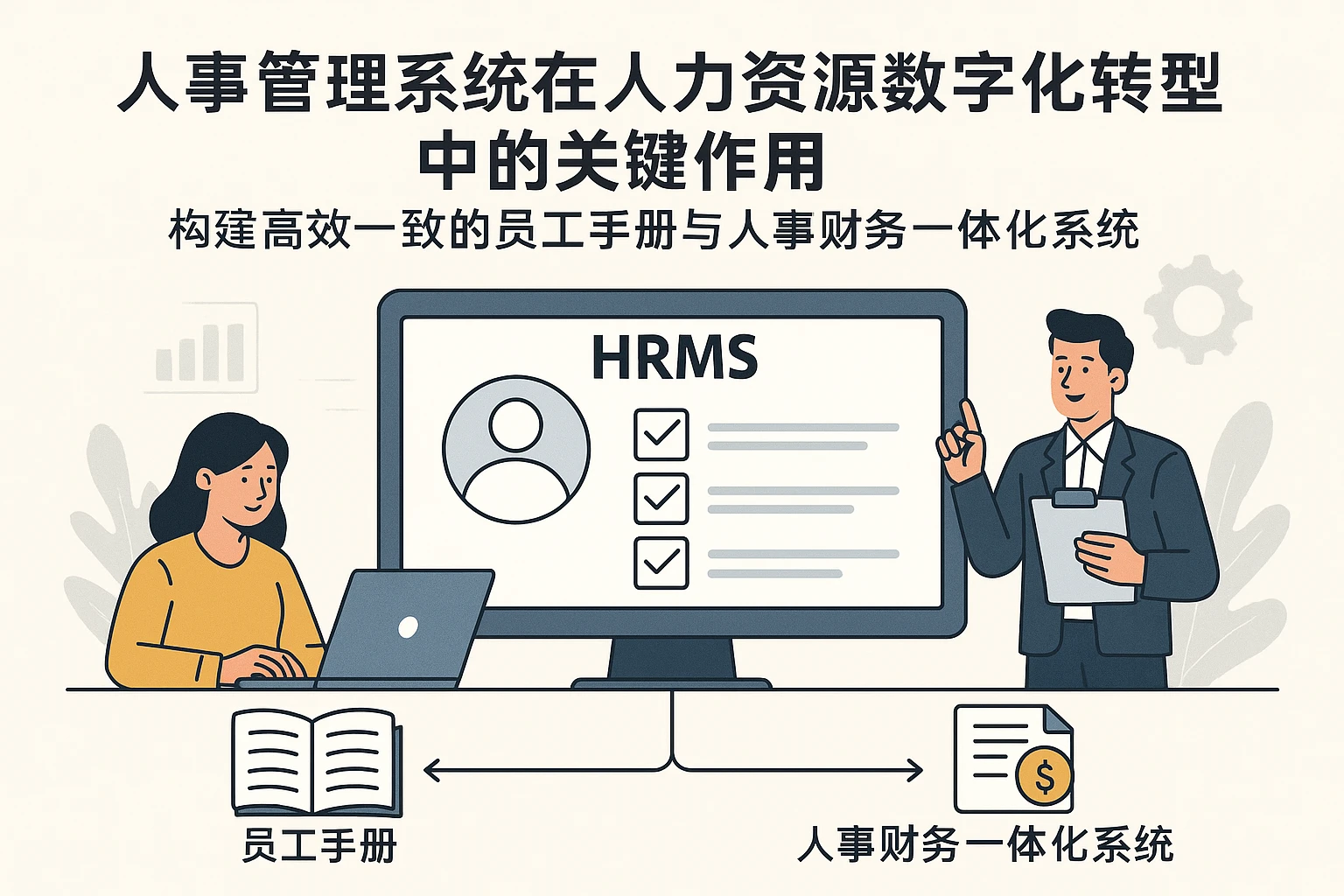 人事管理系统在人力资源数字化转型中的关键作用——构建高效一致的员工手册与人事财务一体化系统