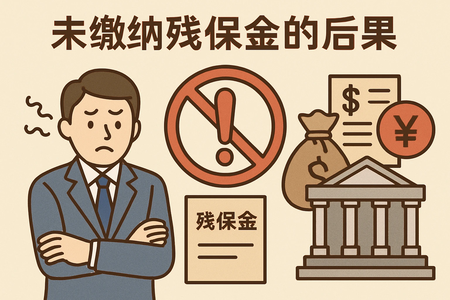2. 未缴纳残保金的后果