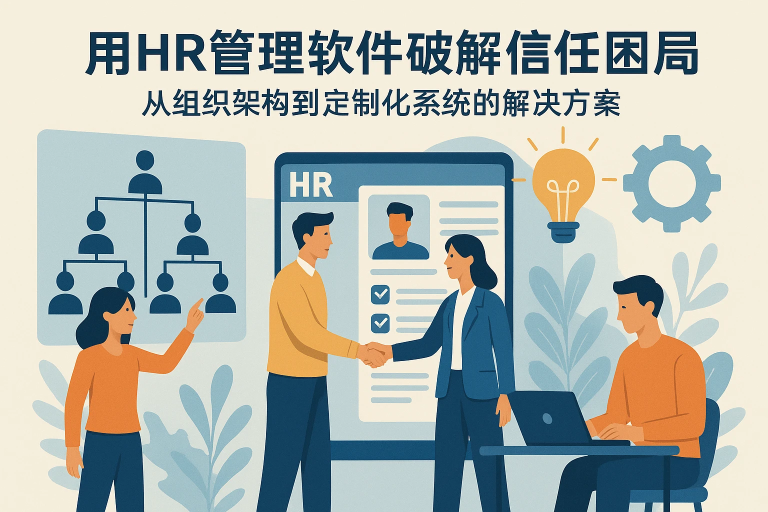 用HR管理软件破解信任困局：从组织架构到定制化系统的解决方案