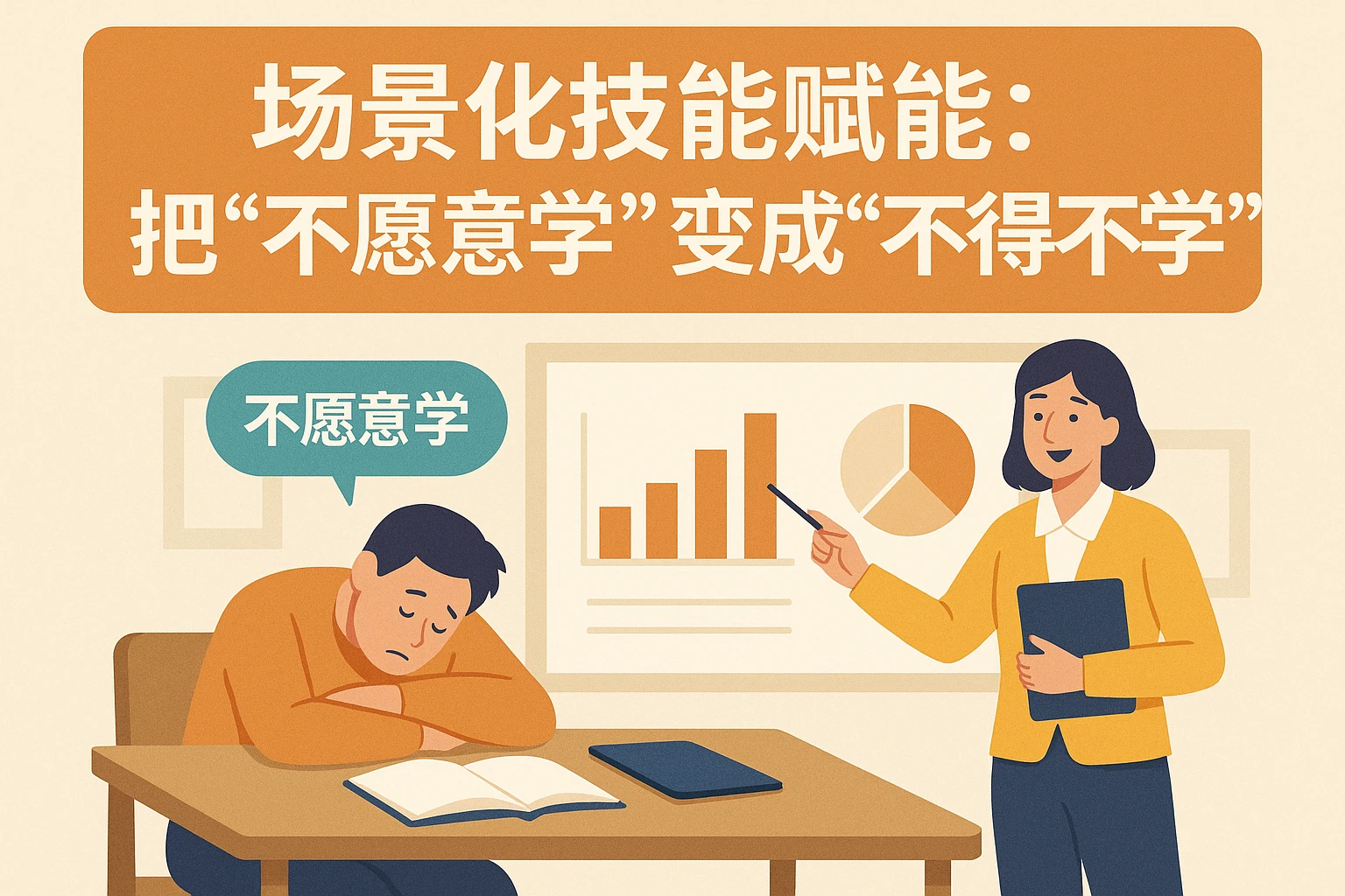 2. 场景化技能赋能：把“不愿意学”变成“不得不学”