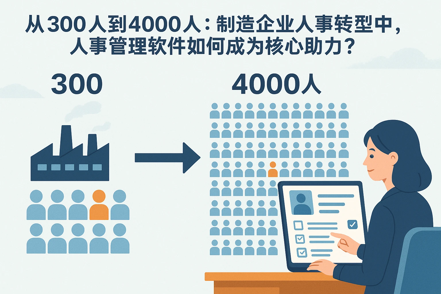 从300人到4000人：制造企业人事转型中，人事管理软件如何成为核心助力？