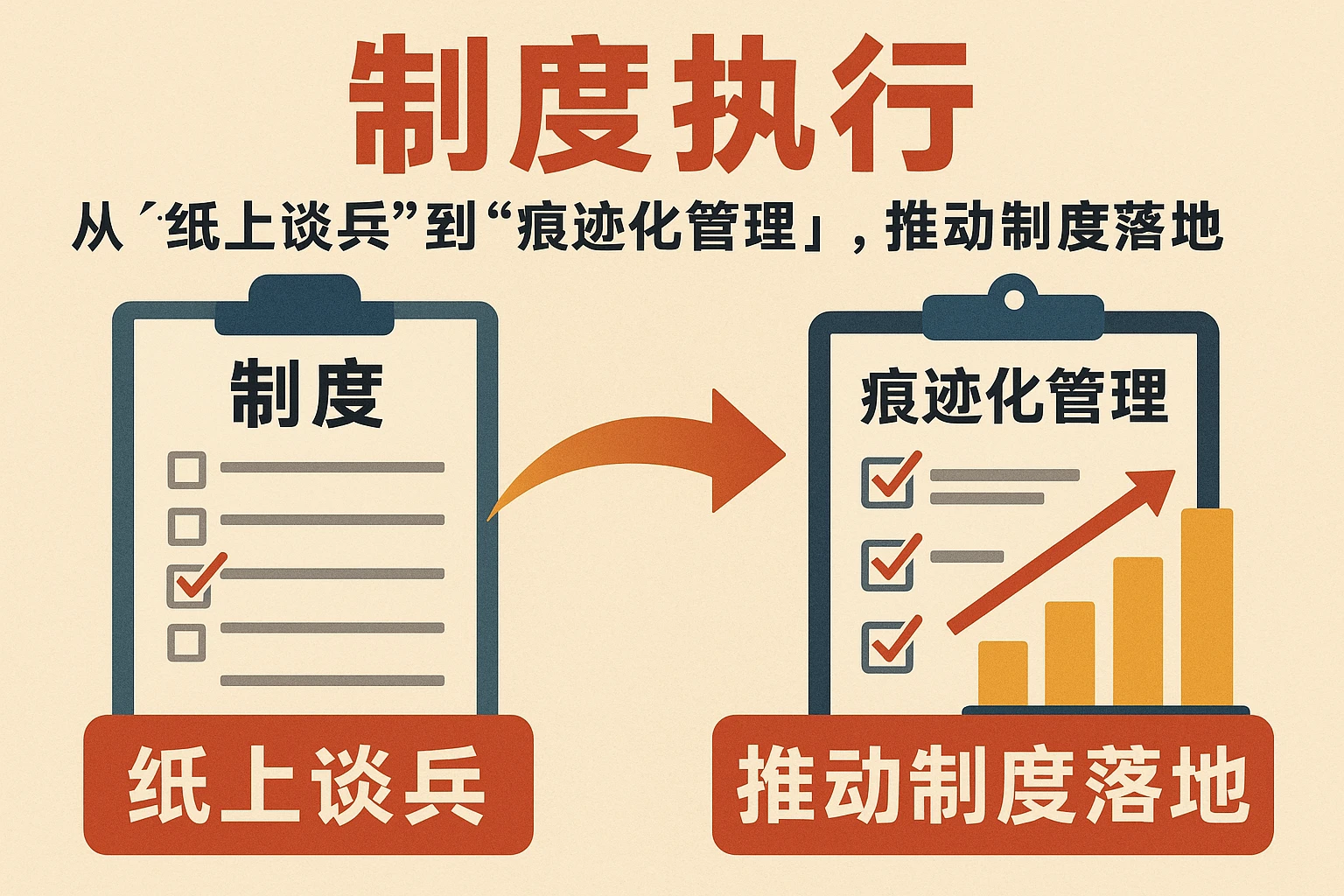 2. 制度执行：从“纸上谈兵”到“痕迹化管理”，推动制度落地