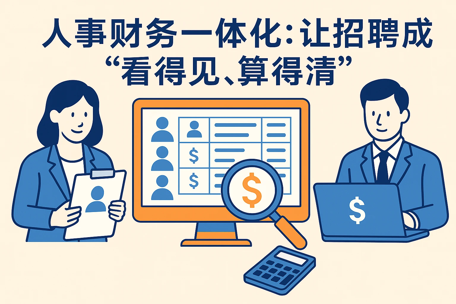 2. 人事财务一体化：让招聘成本“看得见、算得清”