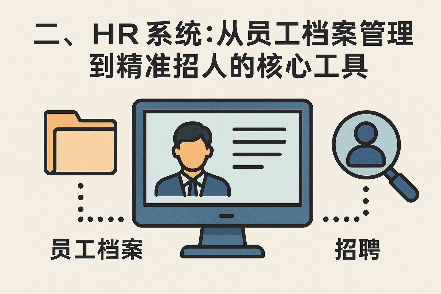 二、HR系统：从员工档案管理到精准招人的核心工具
