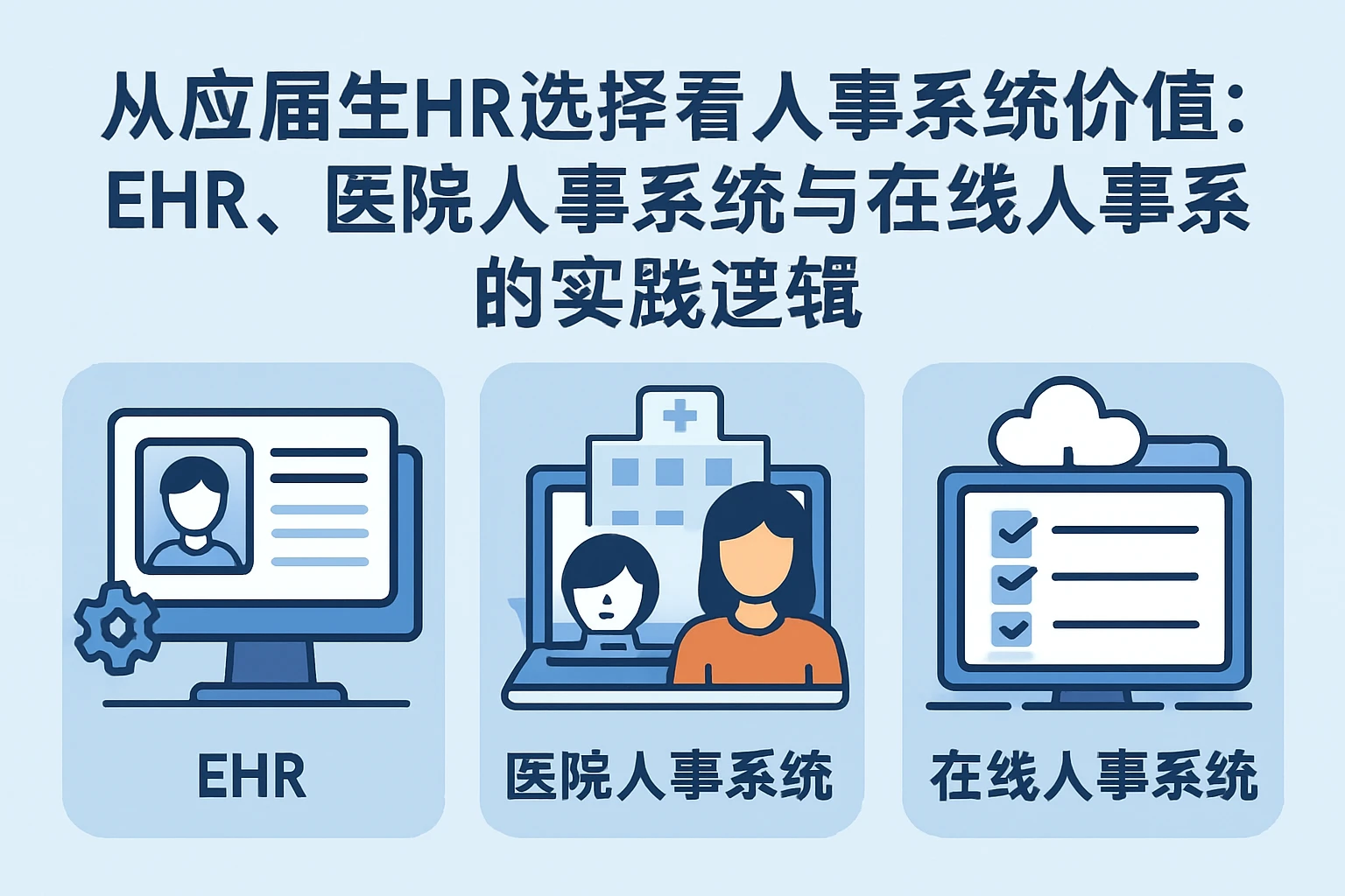 从应届生HR选择看人事系统价值：EHR、医院人事系统与在线人事系统的实践逻辑
