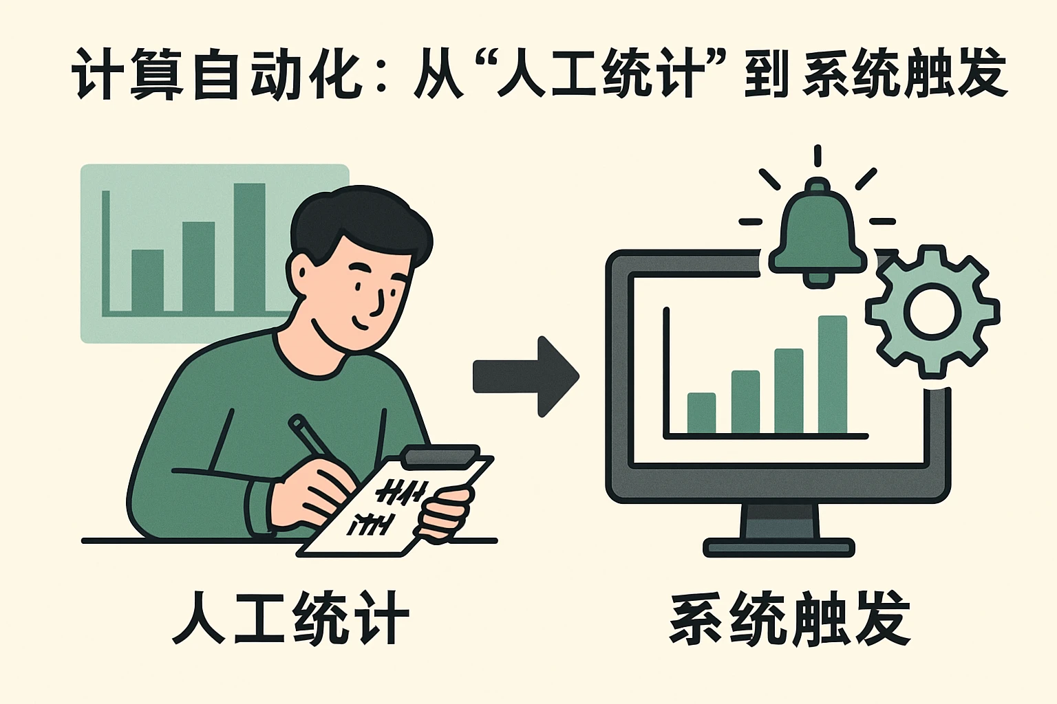 2. 计算自动化：从“人工统计”到“系统触发”