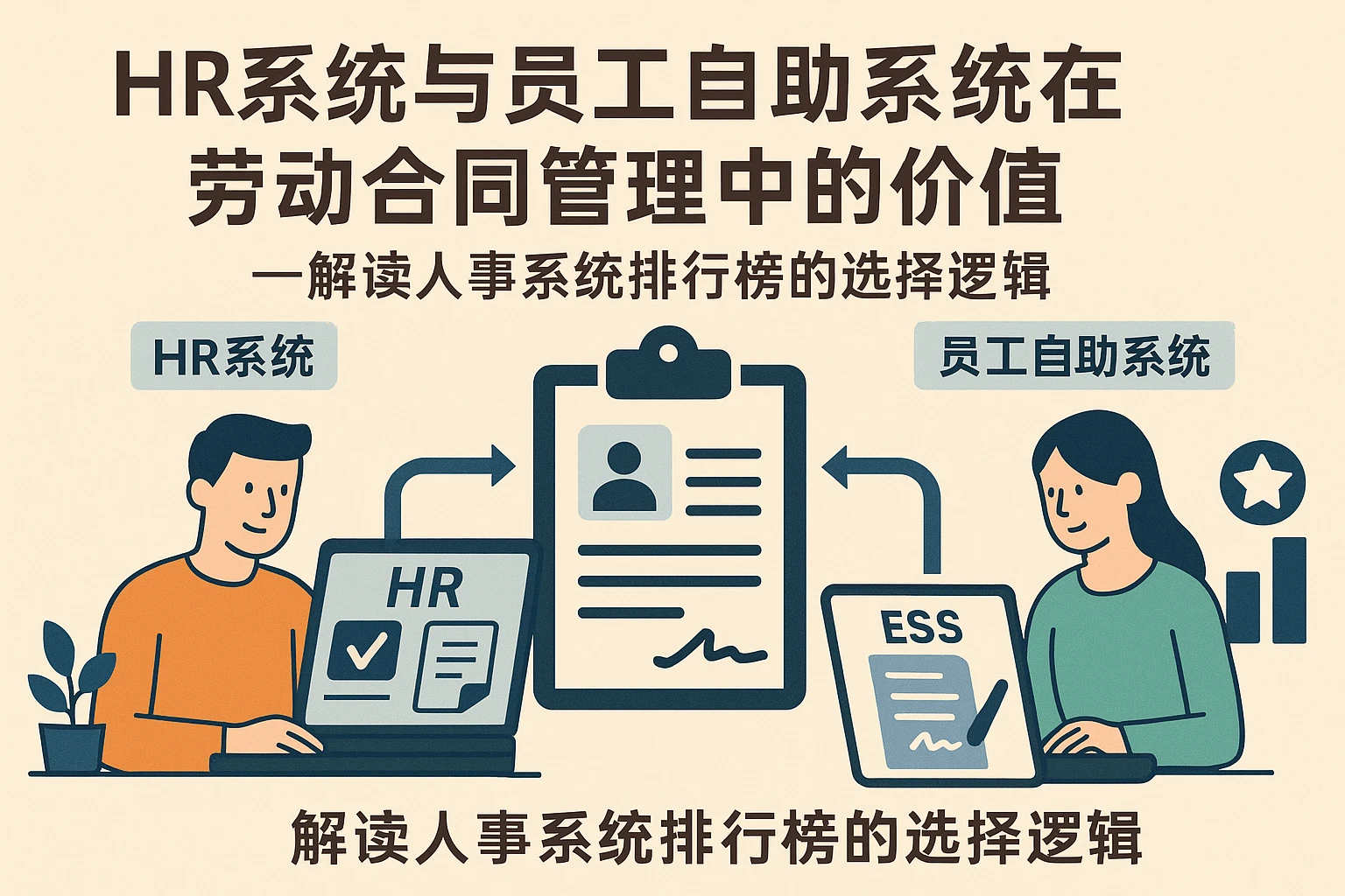 HR系统与员工自助系统在劳动合同管理中的价值——解读人事系统排行榜的选择逻辑
