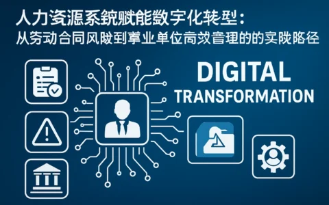 人力资源系统赋能数字化转型：从劳动合同风险到事业单位高效管理的实践路径