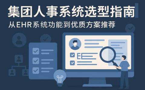 集团人事系统选型指南：从EHR系统功能到优质方案推荐
