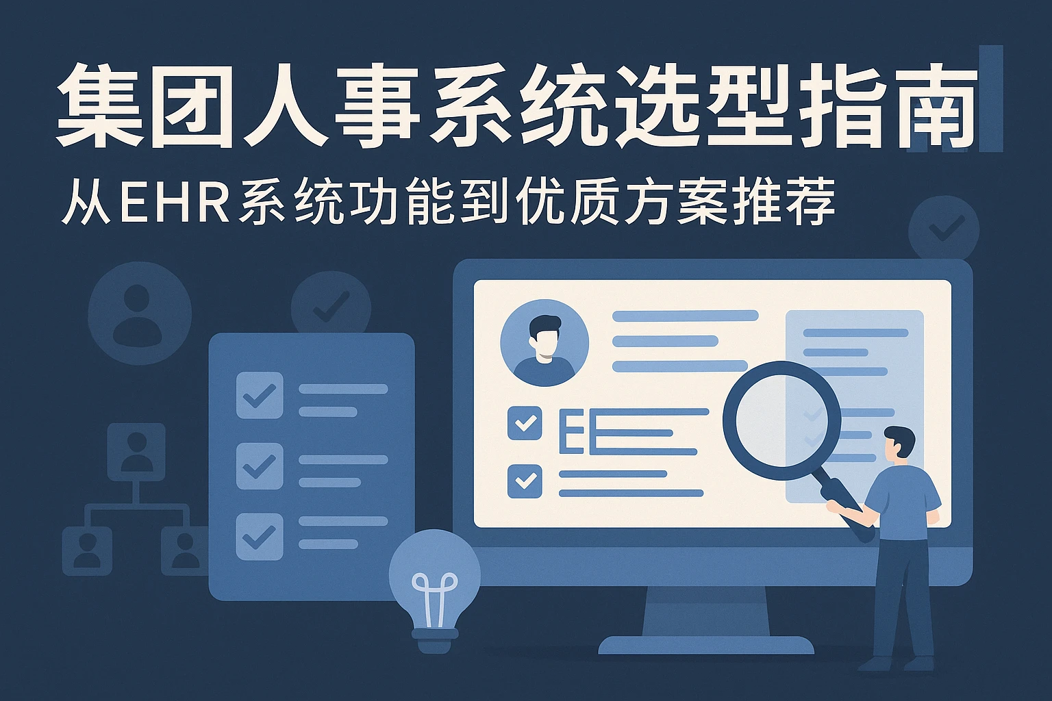 集团人事系统选型指南：从EHR系统功能到优质方案推荐