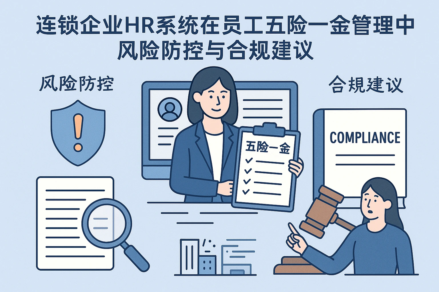 连锁企业HR系统在员工五险一金管理中的风险防控与合规建议