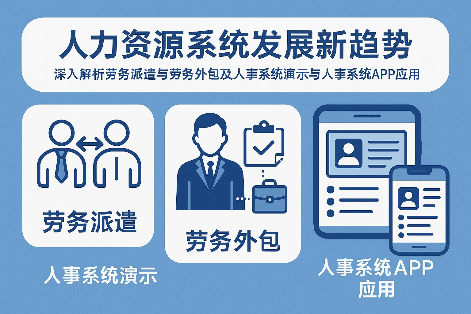 人力资源系统发展新趋势：深入解析劳务派遣与劳务外包及人事系统演示与人事系统APP应用