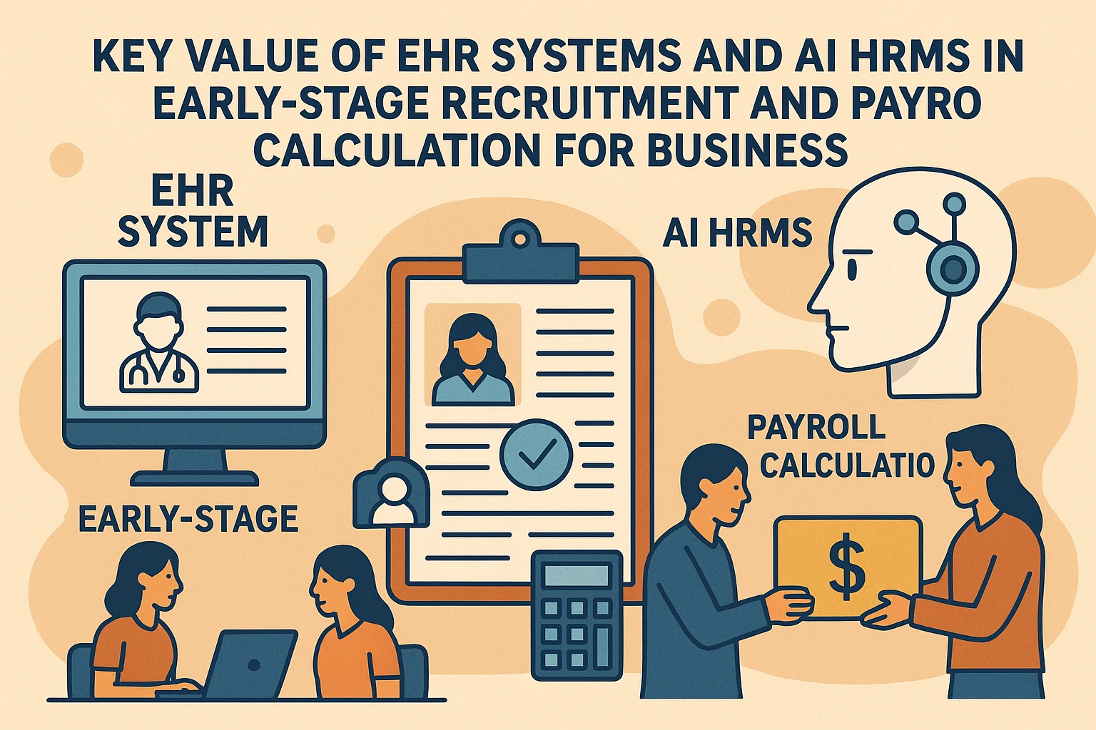 EHR系统与AI人事管理系统在企业注册早期招聘与薪资核算中的关键价值