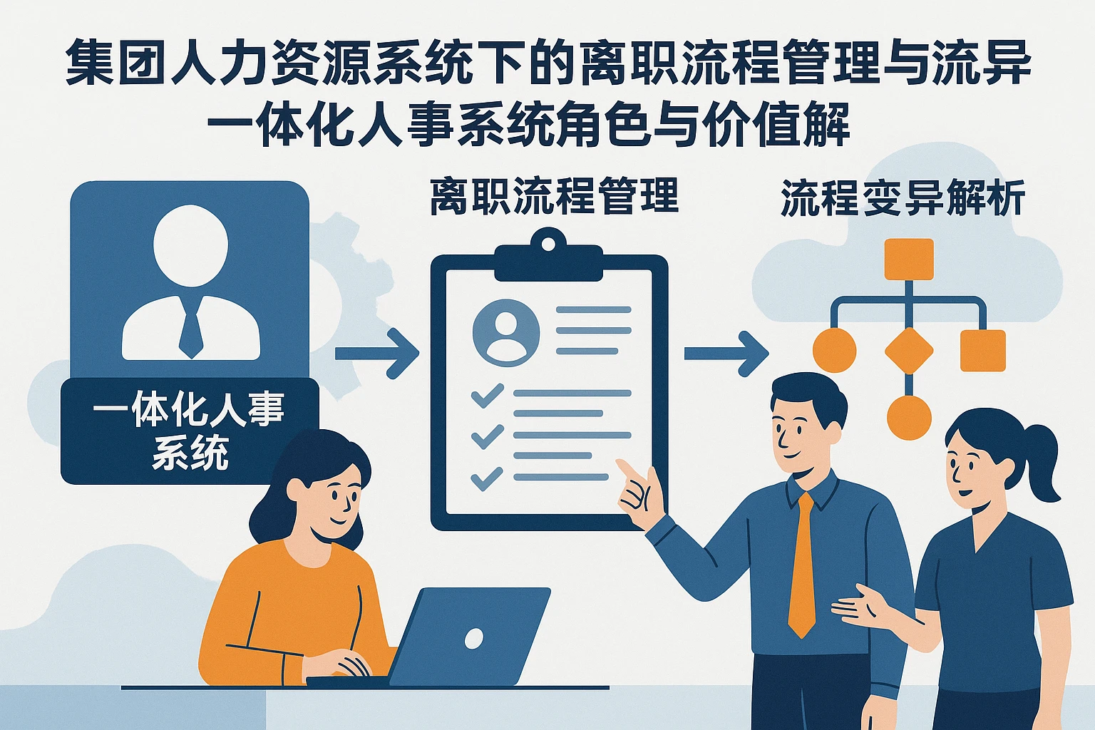 集团人力资源系统下的离职流程管理与流程变异解析：一体化人事系统的角色与价值