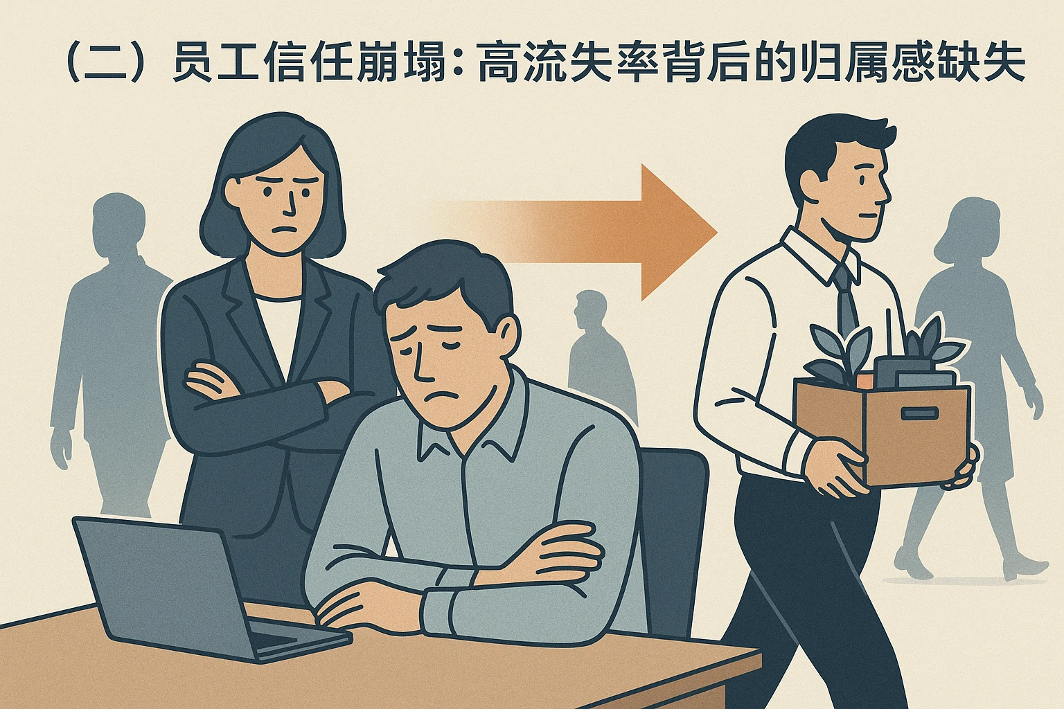 （二）员工信任崩塌：高流失率背后的归属感缺失