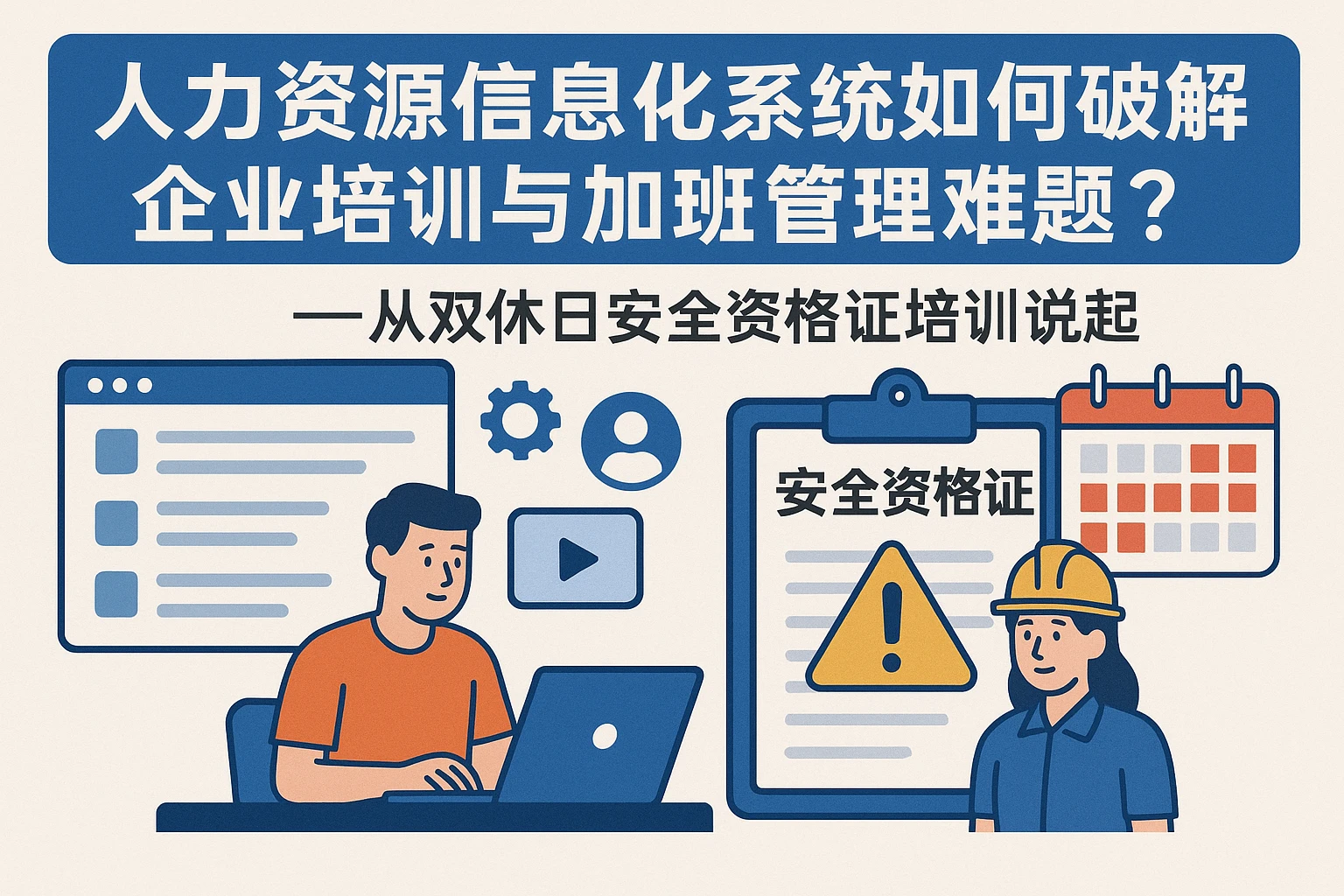 人力资源信息化系统如何破解企业培训与加班管理难题？——从双休日安全资格证培训说起