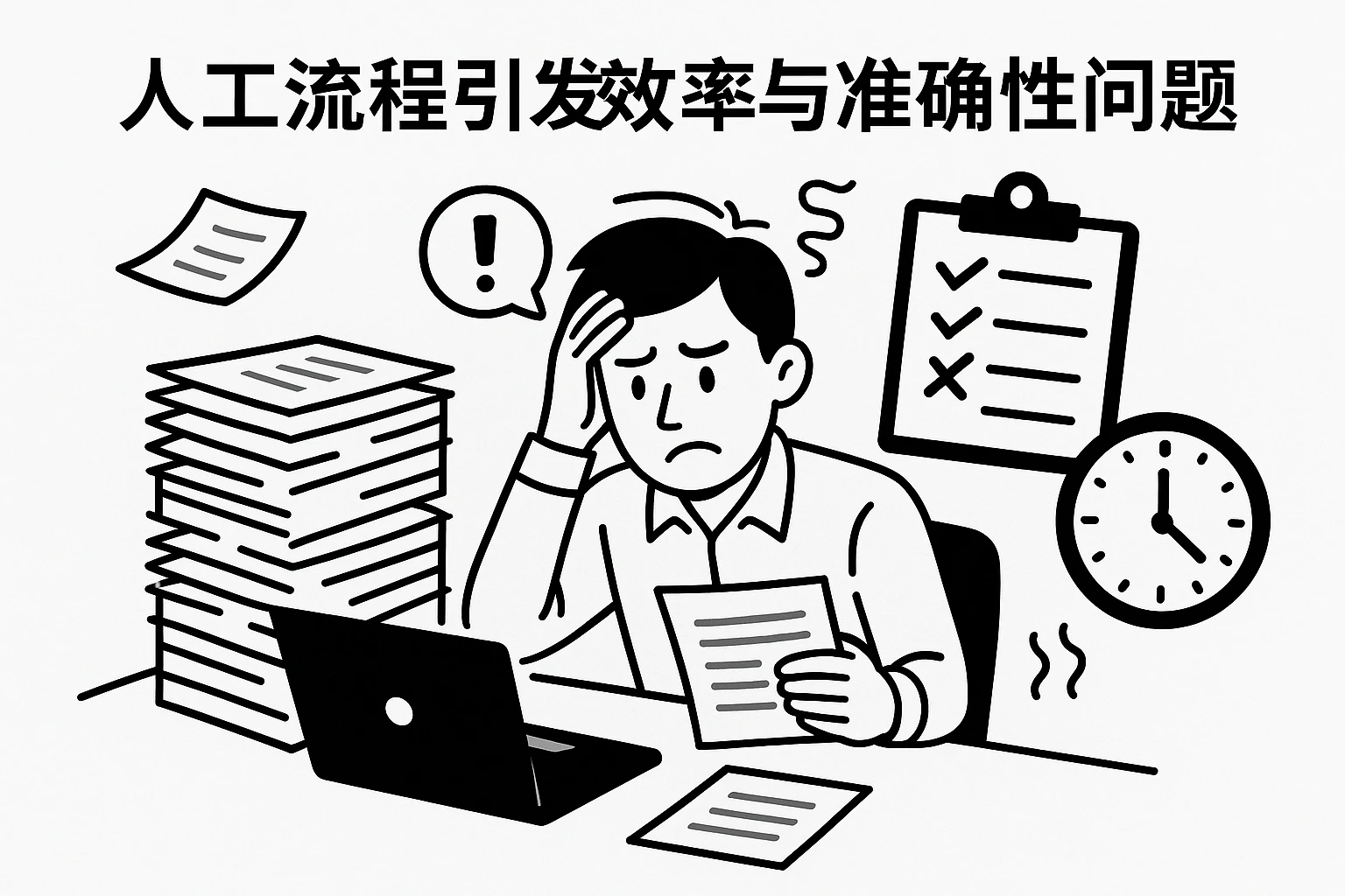 2. 人工流程引发效率与准确性问题