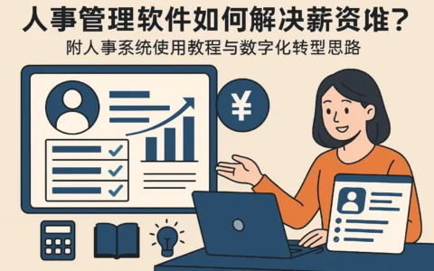 人事管理软件如何解决薪资计算痛点？附人事系统使用教程与数字化转型思路