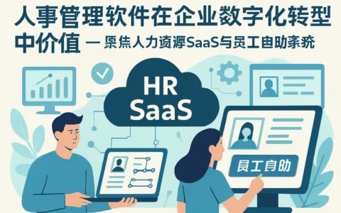 人事管理软件在企业数字化转型中的价值 —— 聚焦人力资源SaaS与员工自助系统