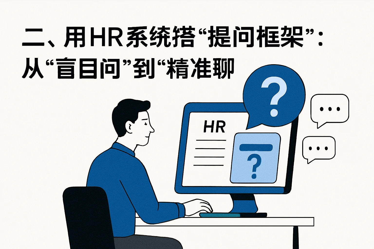 二、用HR系统搭“提问框架”：从“盲目问”到“精准聊”