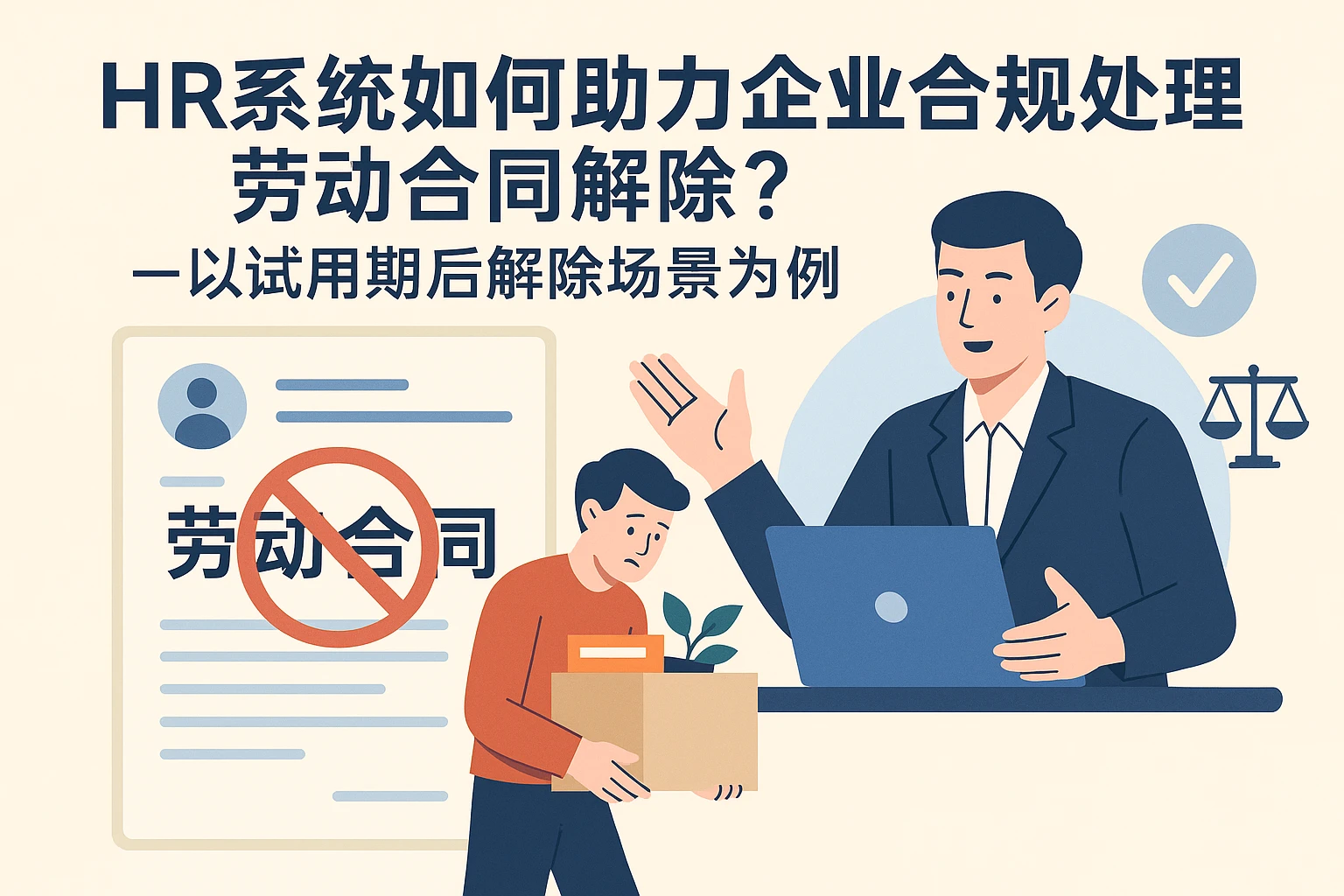 HR系统如何助力企业合规处理劳动合同解除？——以试用期后解除场景为例