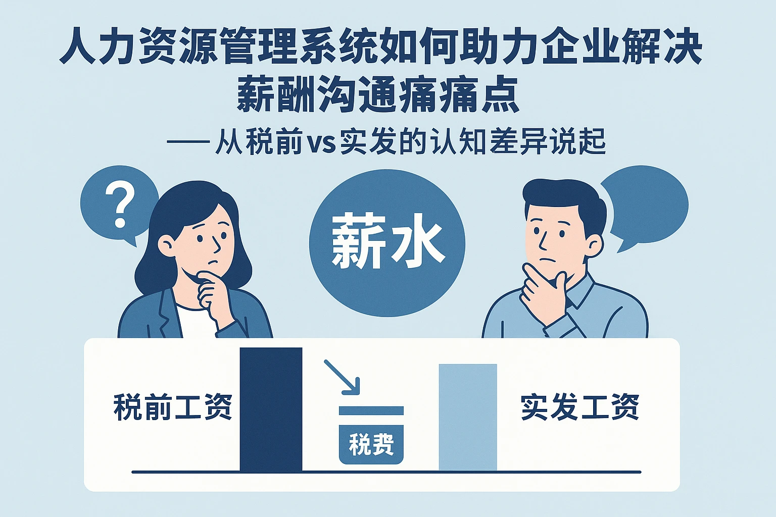 人力资源管理系统如何助力企业解决薪酬沟通痛点——从税前vs实发的认知差异说起