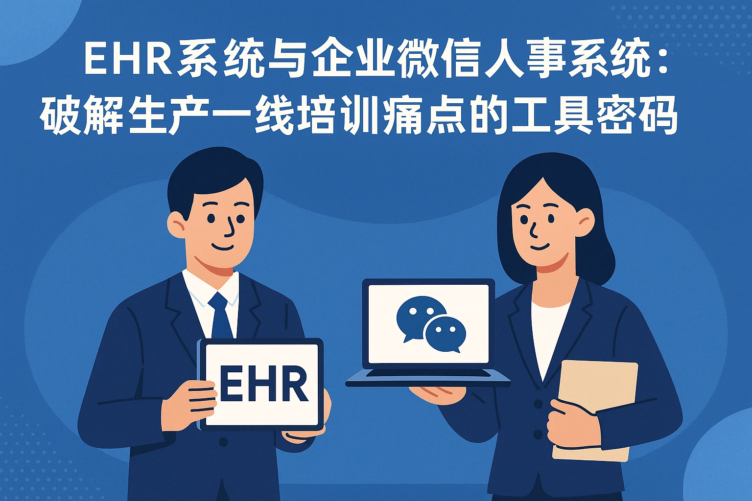 EHR系统与企业微信人事系统：破解生产一线培训痛点的工具密码
