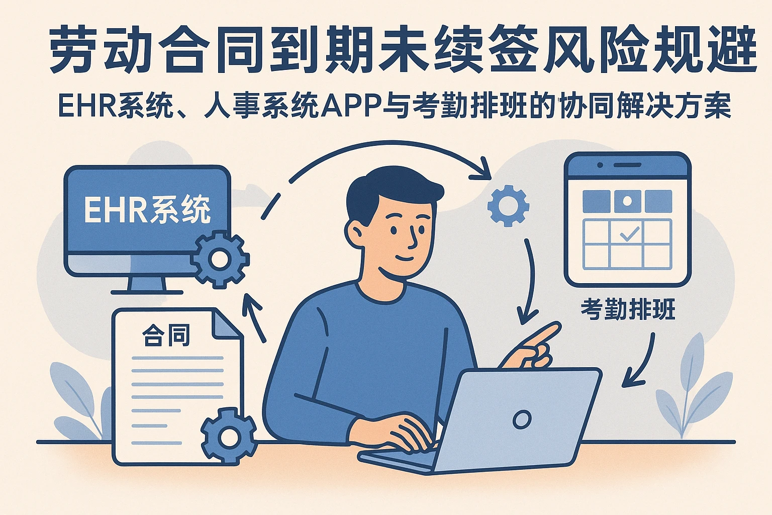 劳动合同到期未续签风险规避：EHR系统、人事系统APP与考勤排班的协同解决方案
