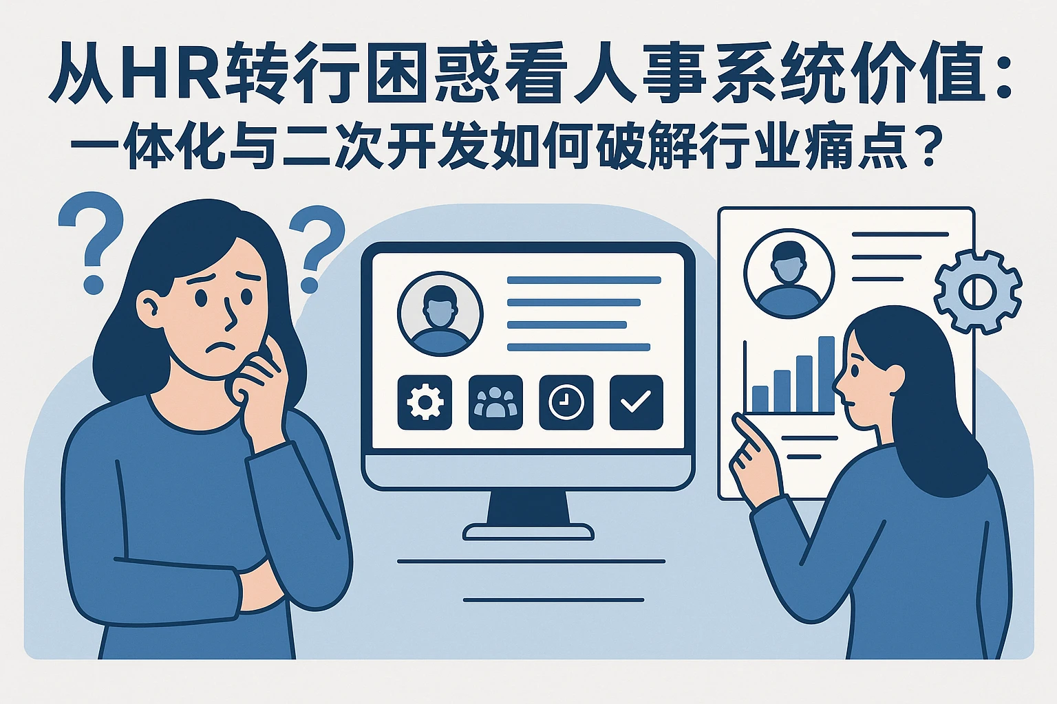 从HR转行困惑看人事系统价值：一体化与二次开发如何破解行业痛点？