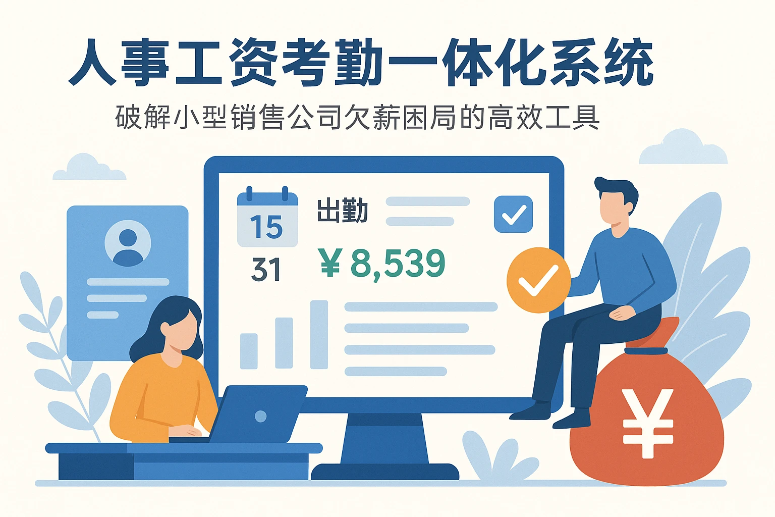 人事工资考勤一体化系统：破解小型销售公司欠薪困局的高效工具