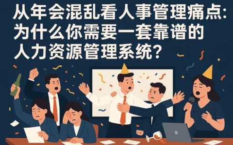 从年会混乱看人事管理痛点：为什么你需要一套靠谱的人力资源管理系统？