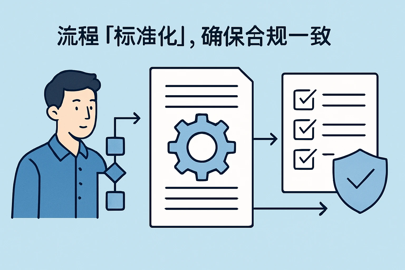 2. 流程“标准化”，确保合规性一致