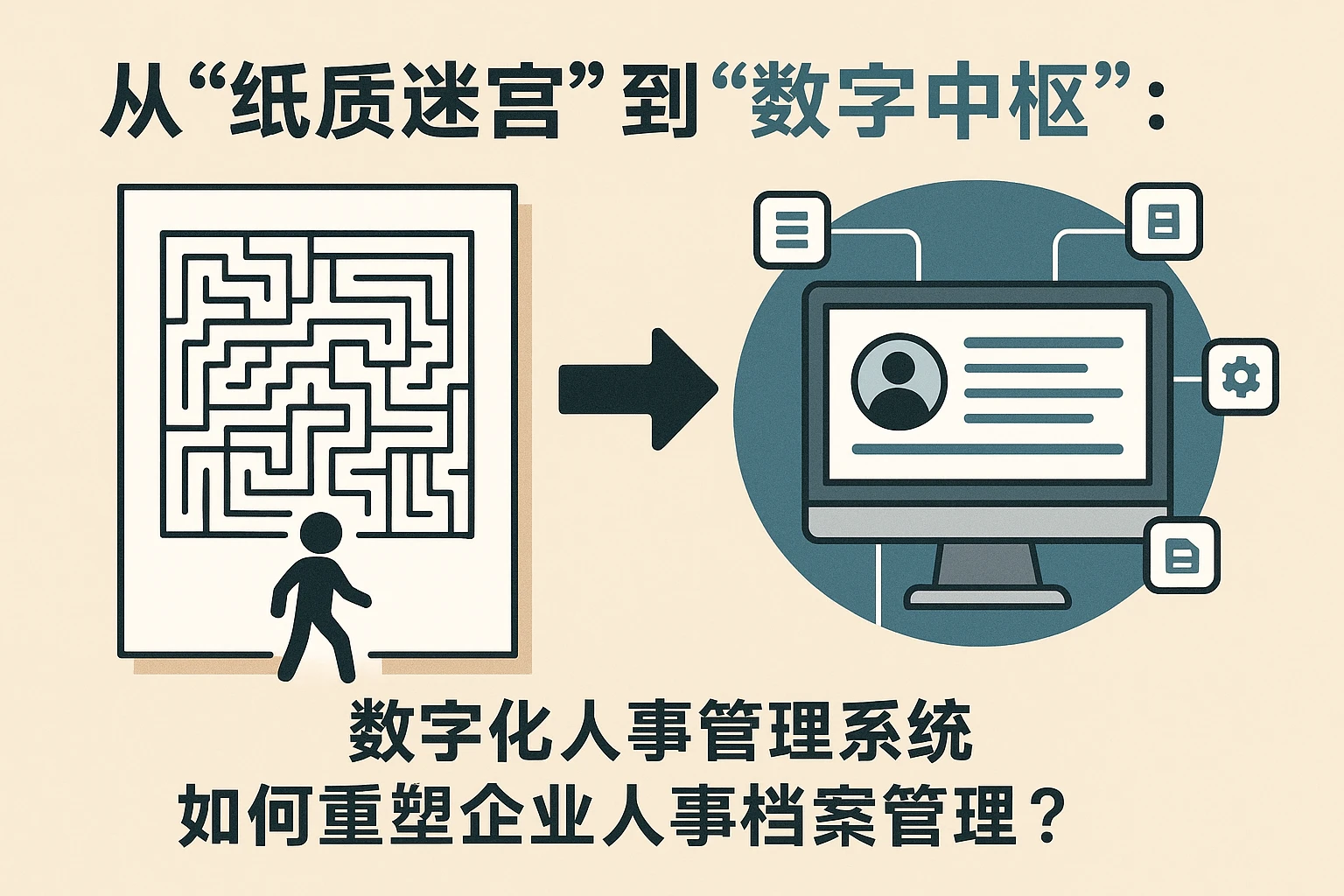 从“纸质迷宫”到“数字中枢”：数字化人事管理系统如何重塑企业人事档案管理？